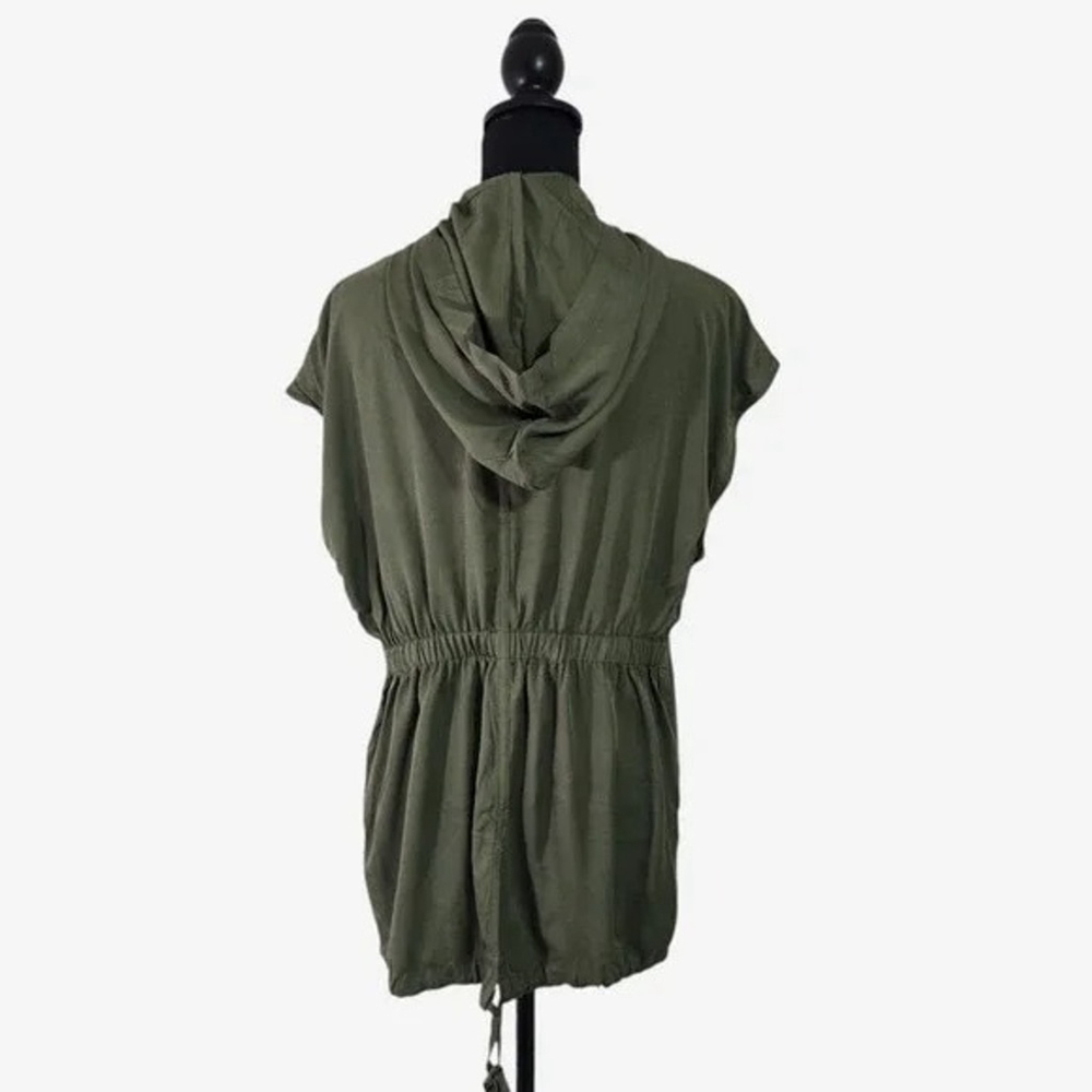 Hooded Utility Vest Womens Small Olive - Picture 10 of 12